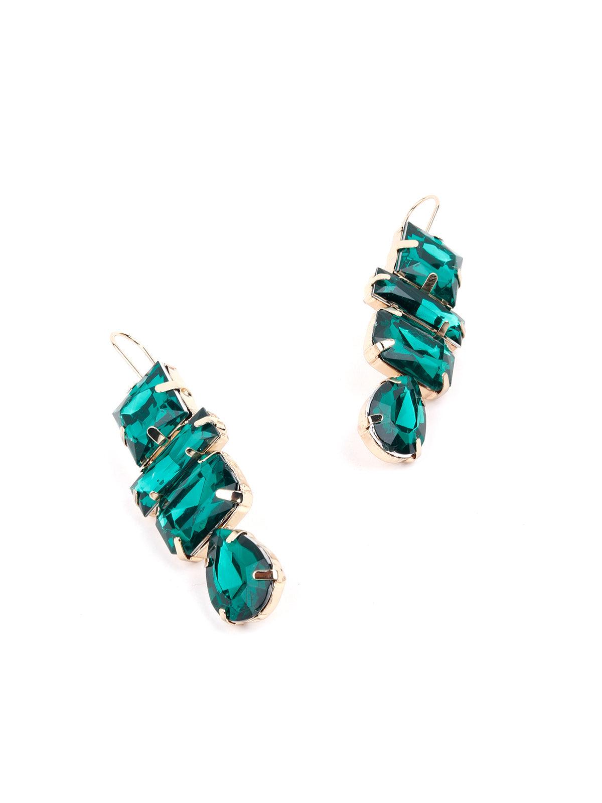 Women's Gorgeous Green Statement Earring