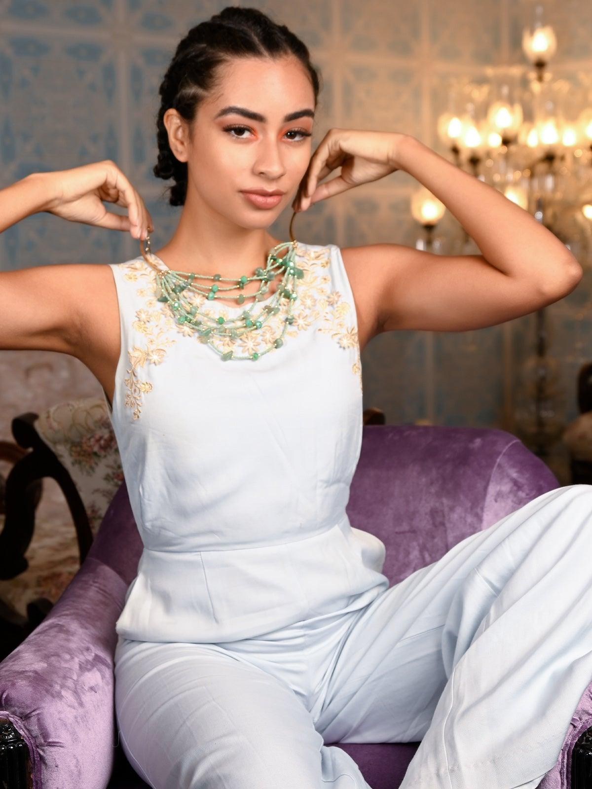Women's Gorgeous Sea Green Colour Necklac