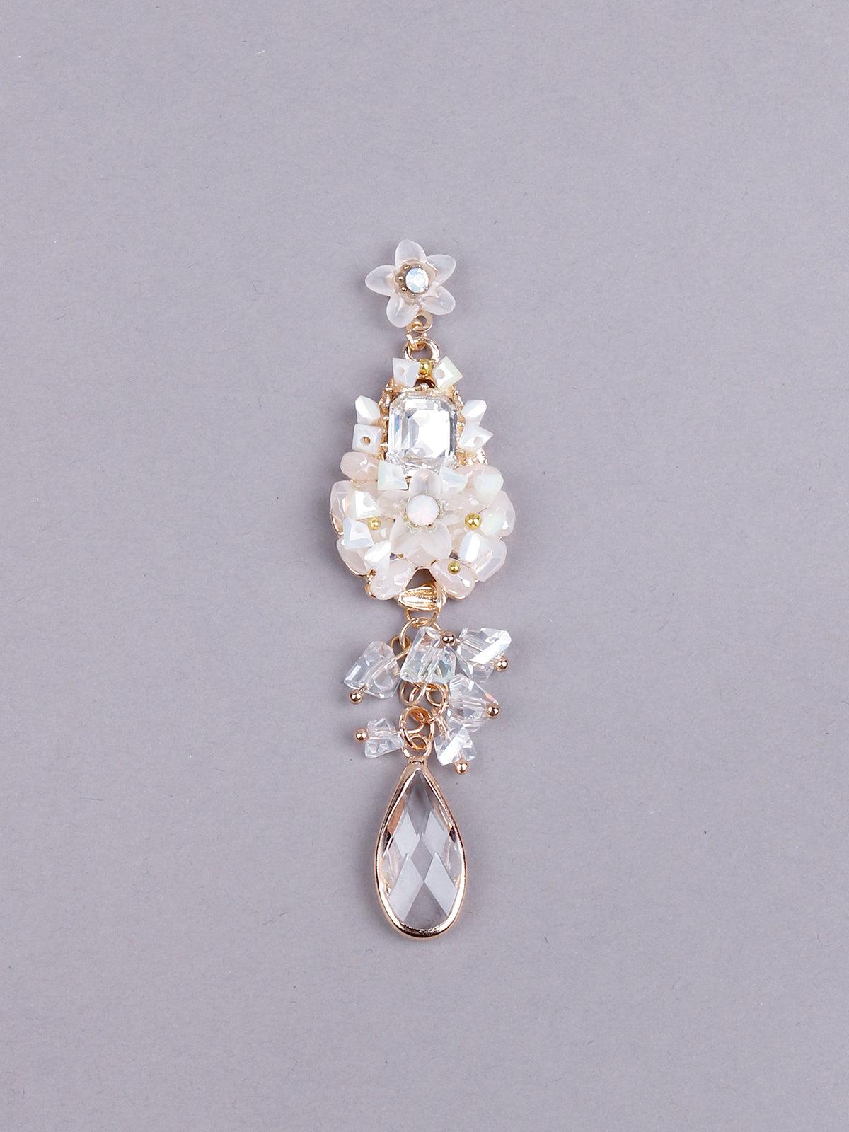 Women's Gorgeous White Floral Drop Earring