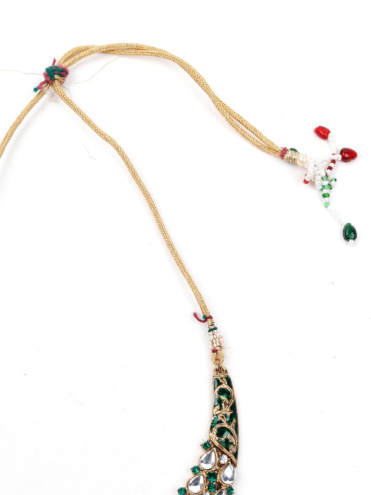 Women's Green Stones And Kundan Se