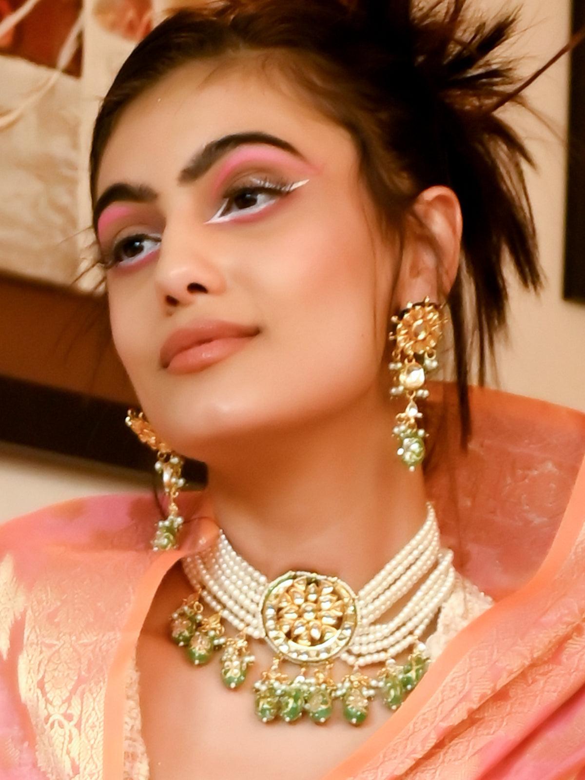 Women's Green Stunning Royal Jewellery Se