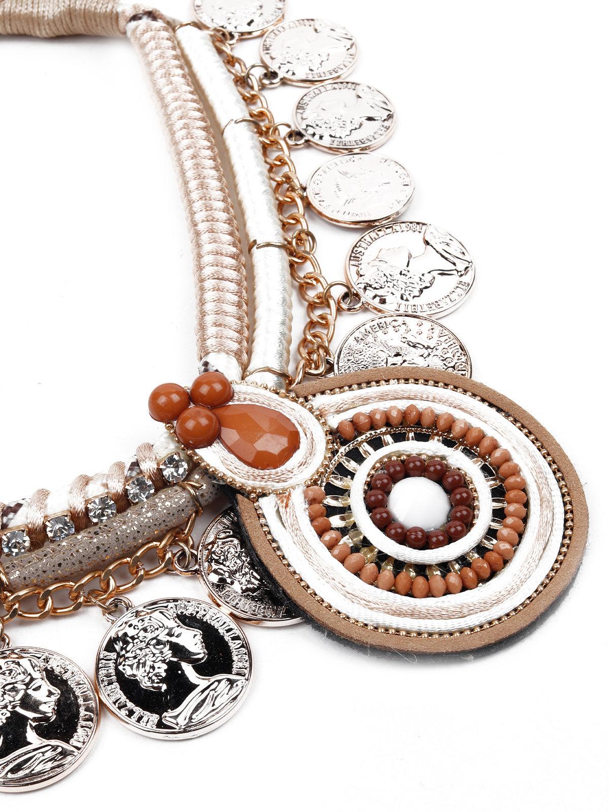 Women's Heavy Charms Embellished Necklac