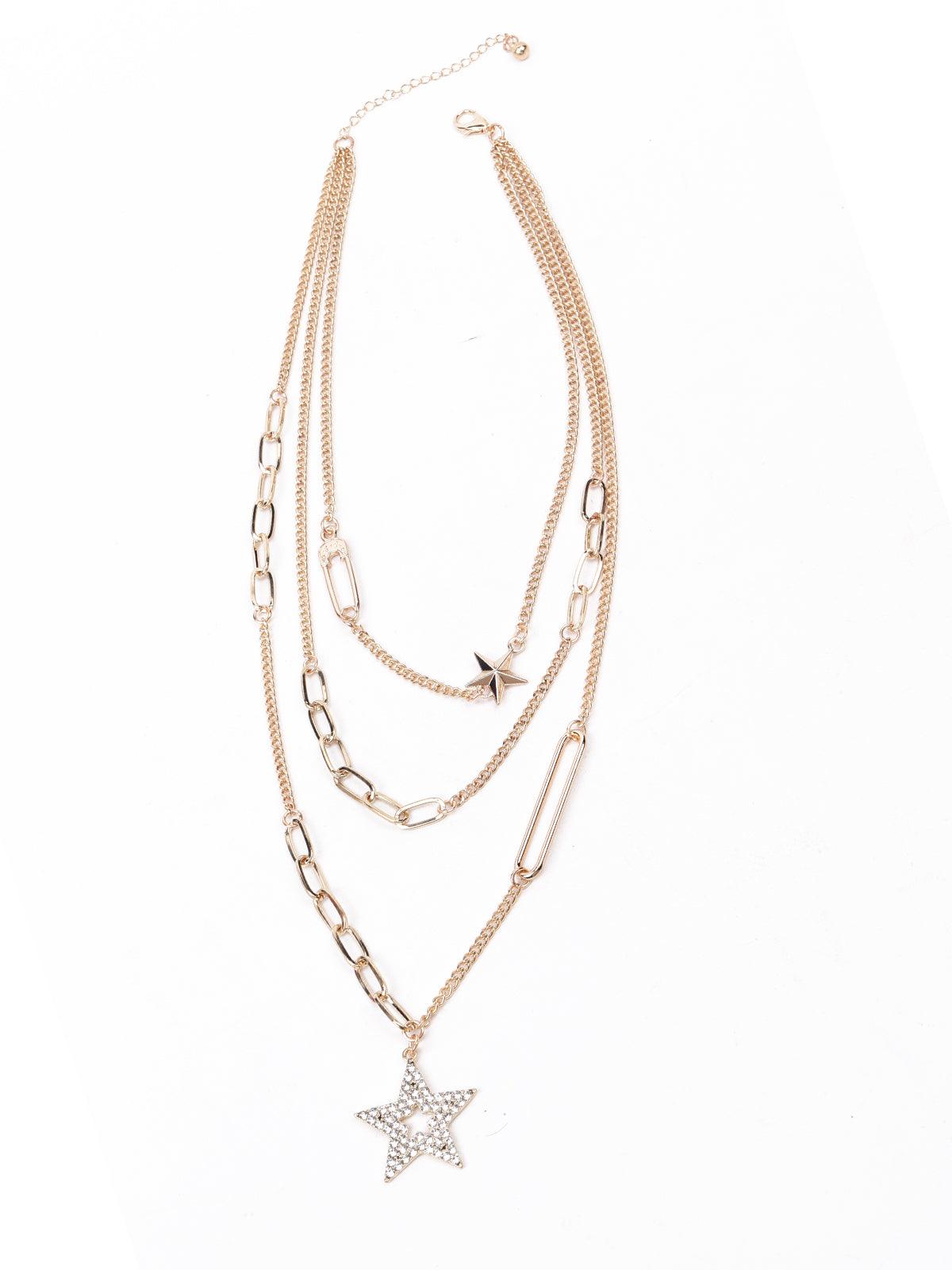 Women's High-Quality Stunning Star Pendant Layered Necklac