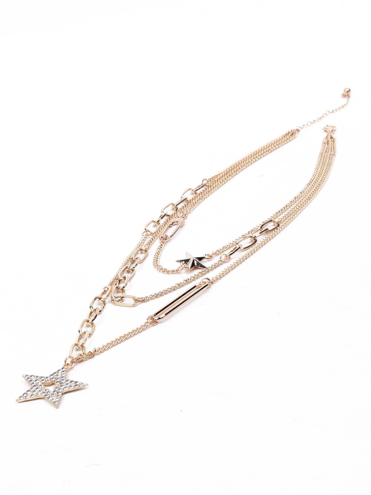 Women's High-Quality Stunning Star Pendant Layered Necklac