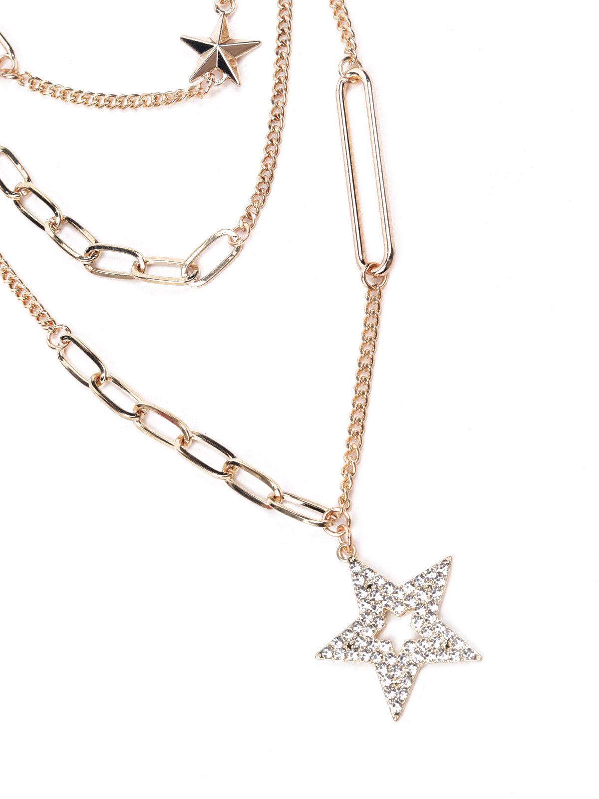 Women's High-Quality Stunning Star Pendant Layered Necklac