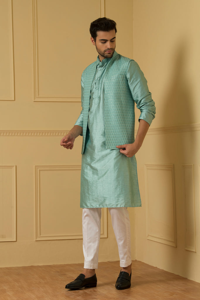 Men's Open Nehru Jacket Set
