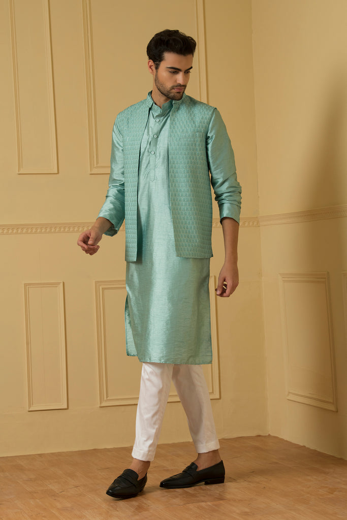 Men's Open Nehru Jacket Set