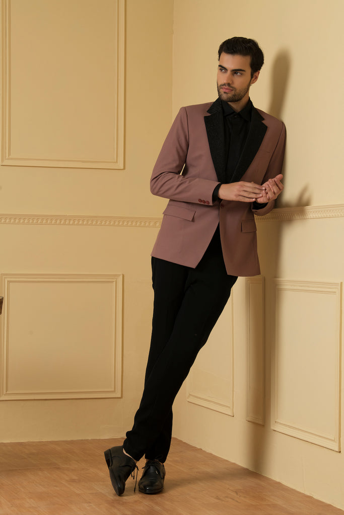Men's Dark Mauve Blazer