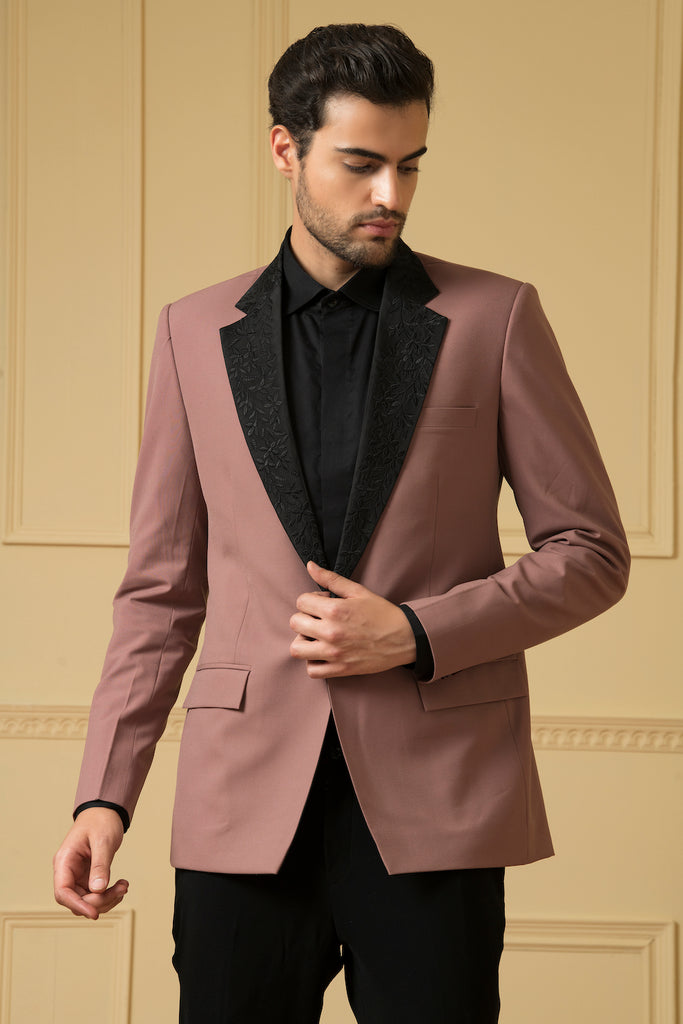 Men's Dark Mauve Blazer