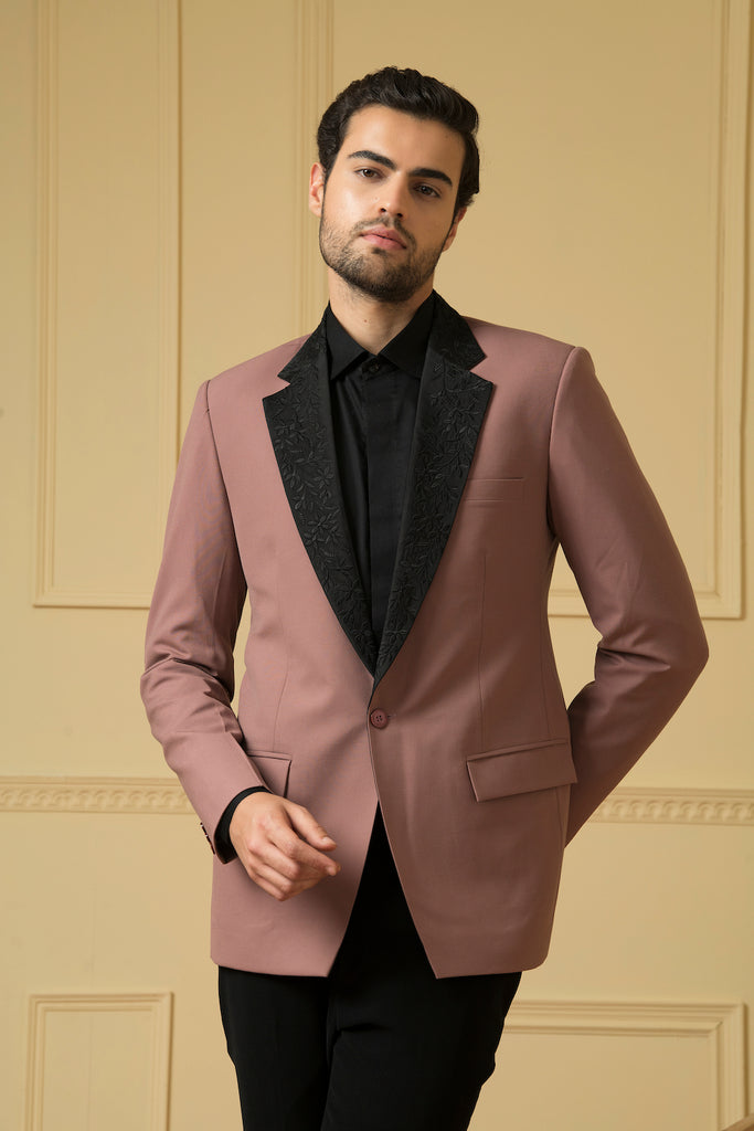 Men's Dark Mauve Blazer