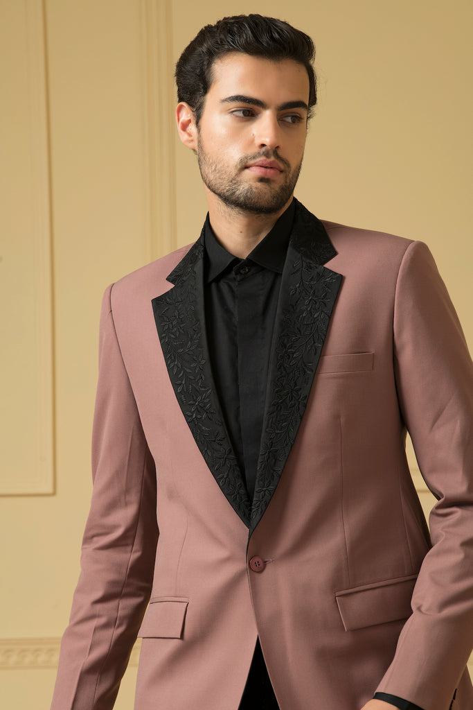 Men's Dark Mauve Blazer