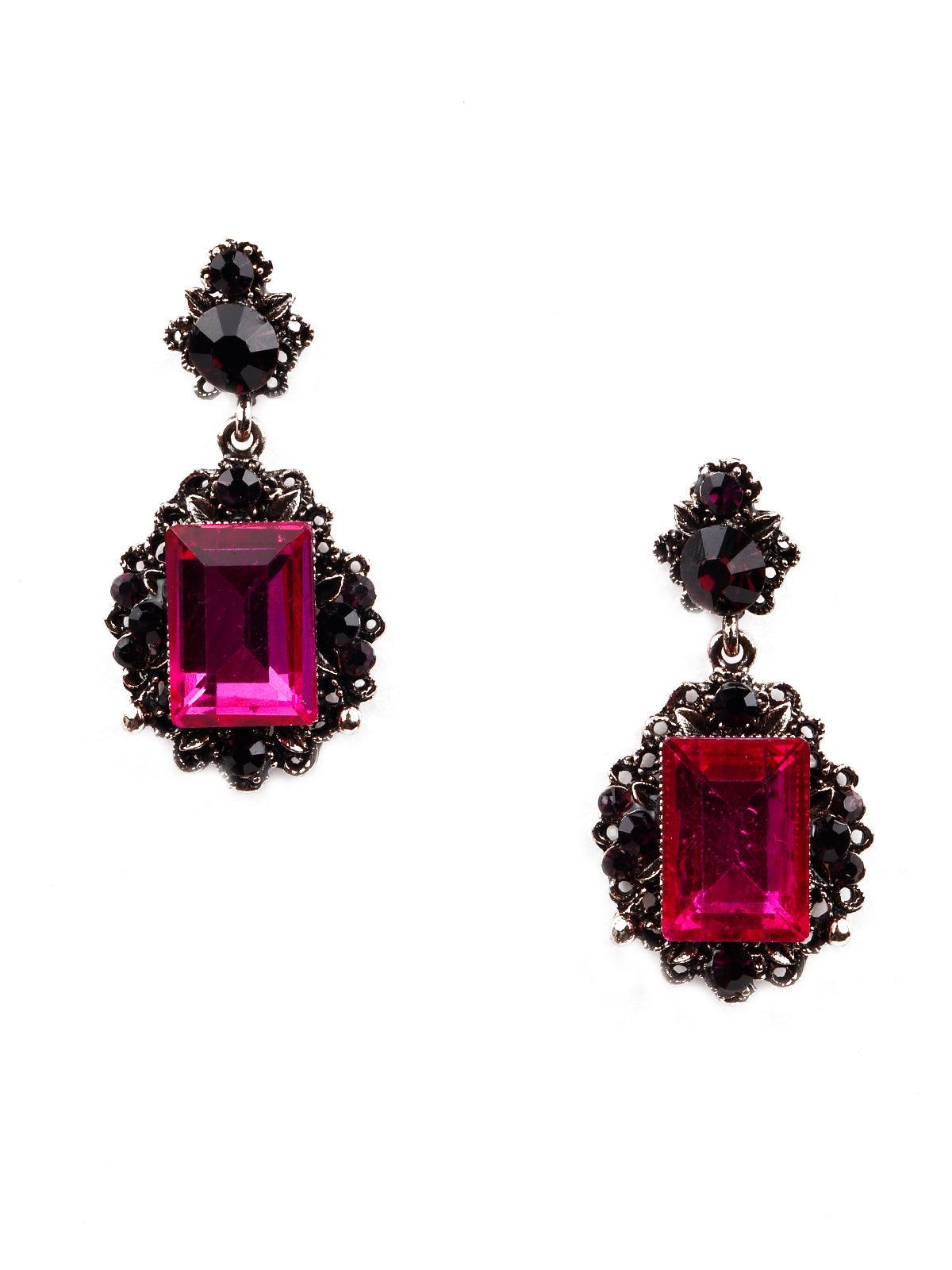 Women's Hot Pink Beautiful Drop Earring
