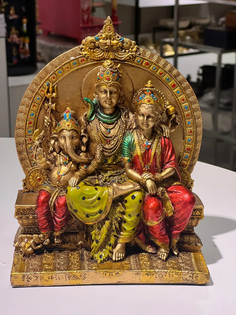 8 Inch Shiva Pariwar in Resin