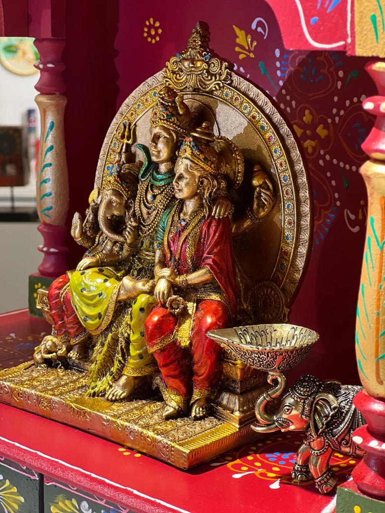 8 Inch Shiva Pariwar in Resin