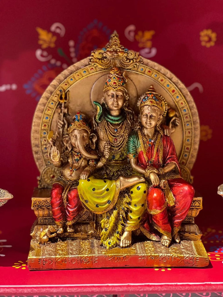 8 Inch Shiva Pariwar in Resin