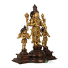 Brass Vishnu With Garud And Hanuman