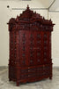 Handmade Teakwood Temple with Brass Bells, Customizable Puja Mandir
