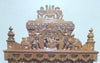 Handmade Teakwood Temple, Large Carved Mandir with Drawers
