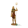 18 Inch Resin Shiva in Copper Painting