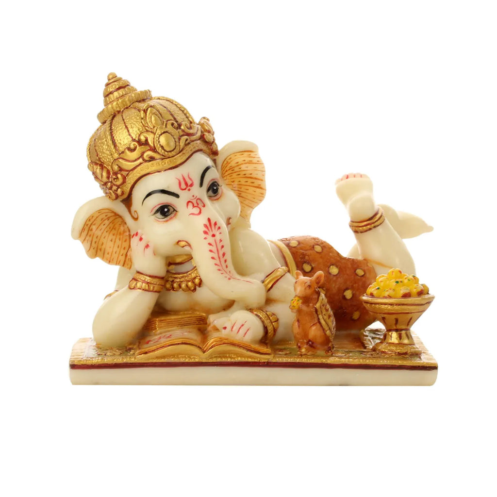 5" Baby Ganesh Fine Resin Idol