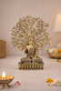 6.5 Inch Brass Tree Buddha Idol