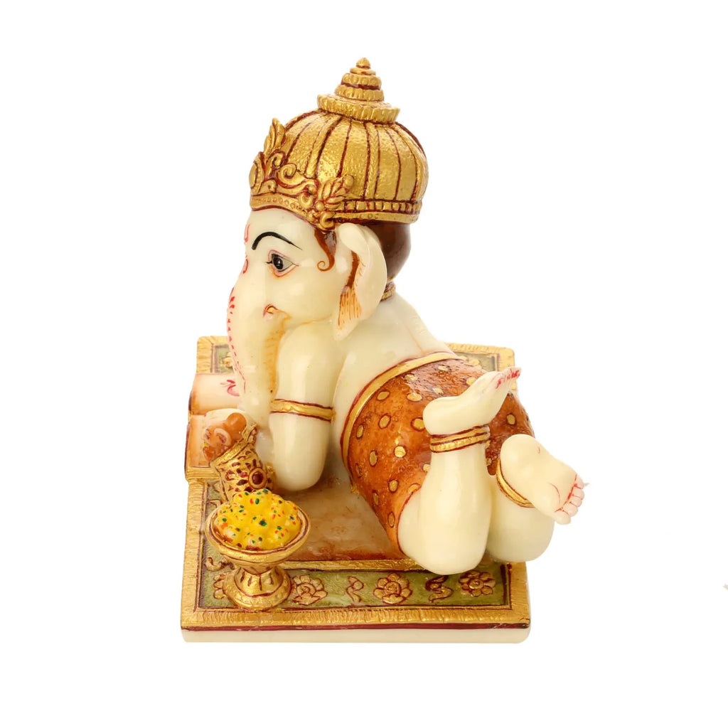 5" Baby Ganesh Fine Resin Idol