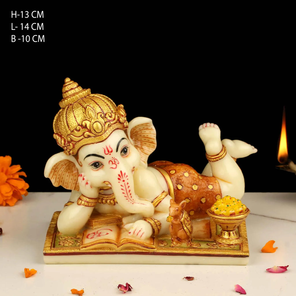 5" Baby Ganesh Fine Resin Idol