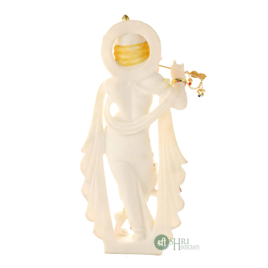 15 Inch Radha Krishna Pair Marble Dust Idol