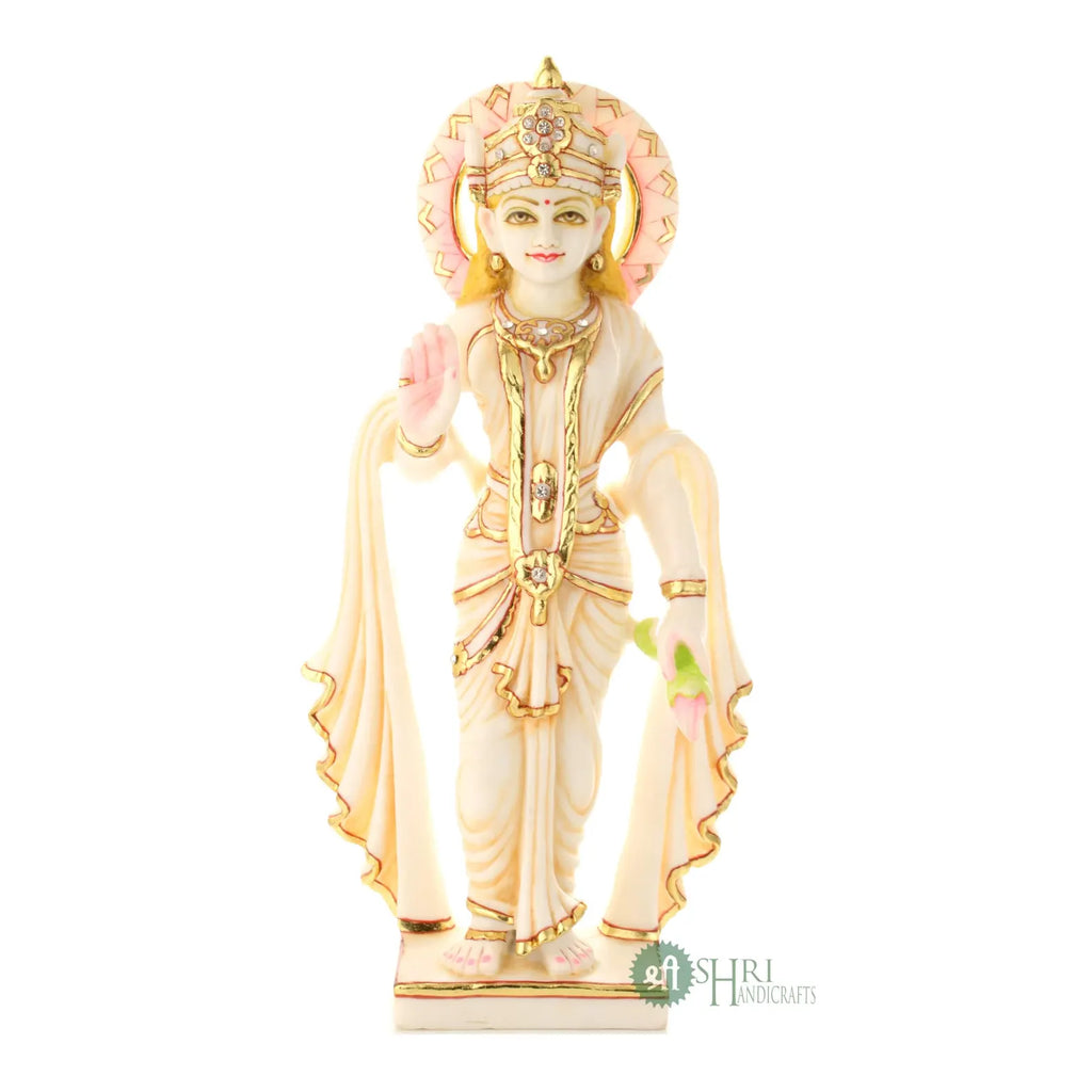 15 Inch Radha Krishna Pair Marble Dust Idol
