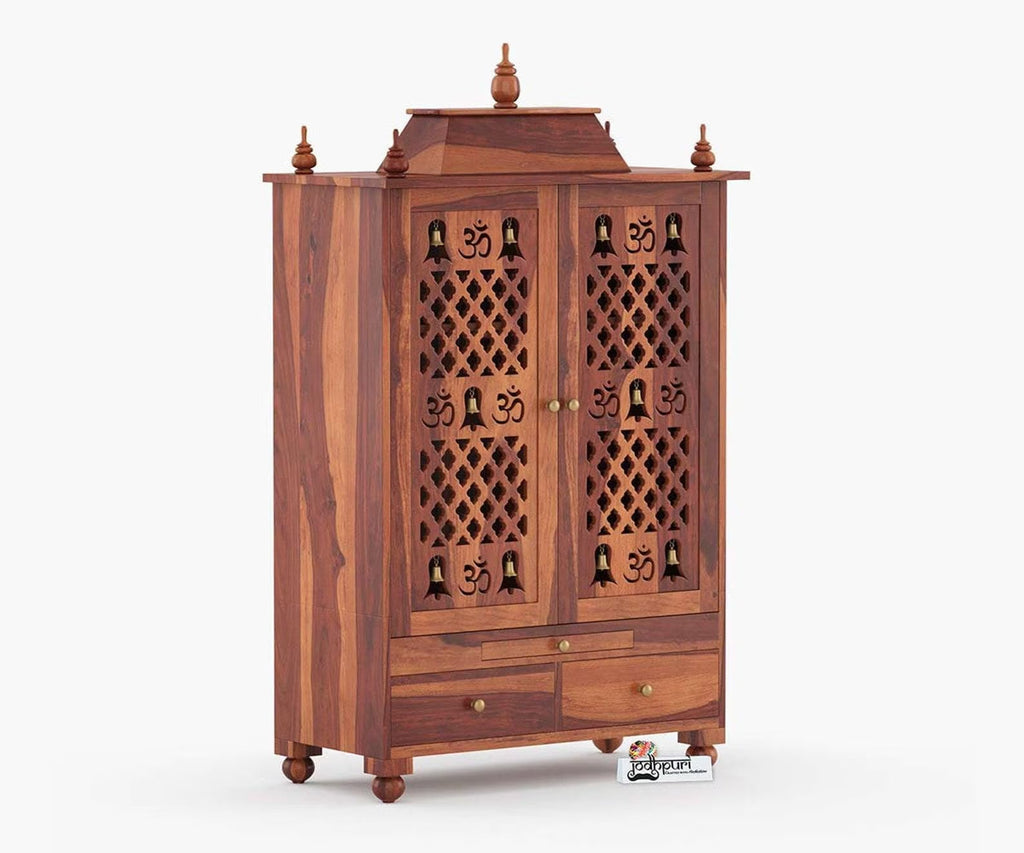 Wooden temple solid teakwood Handmade traditional unique design home puja mandir beautiful house warming hand carved home Decor temple by me