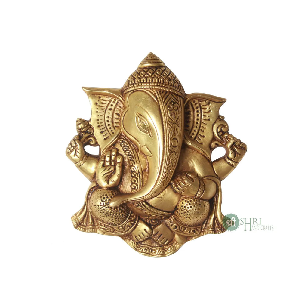 Brass Ganesh Wall Hanging