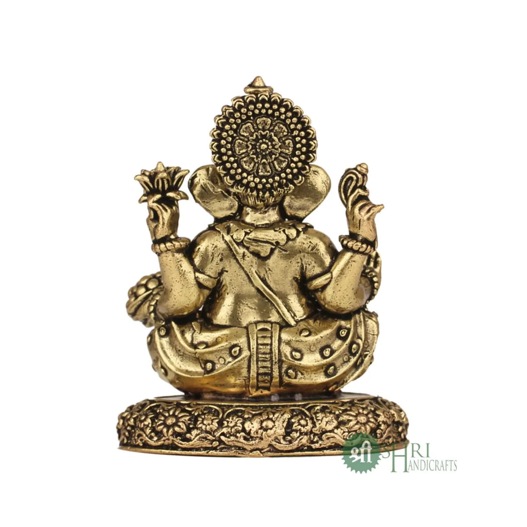 3 Inch Brass Ganesh Idol