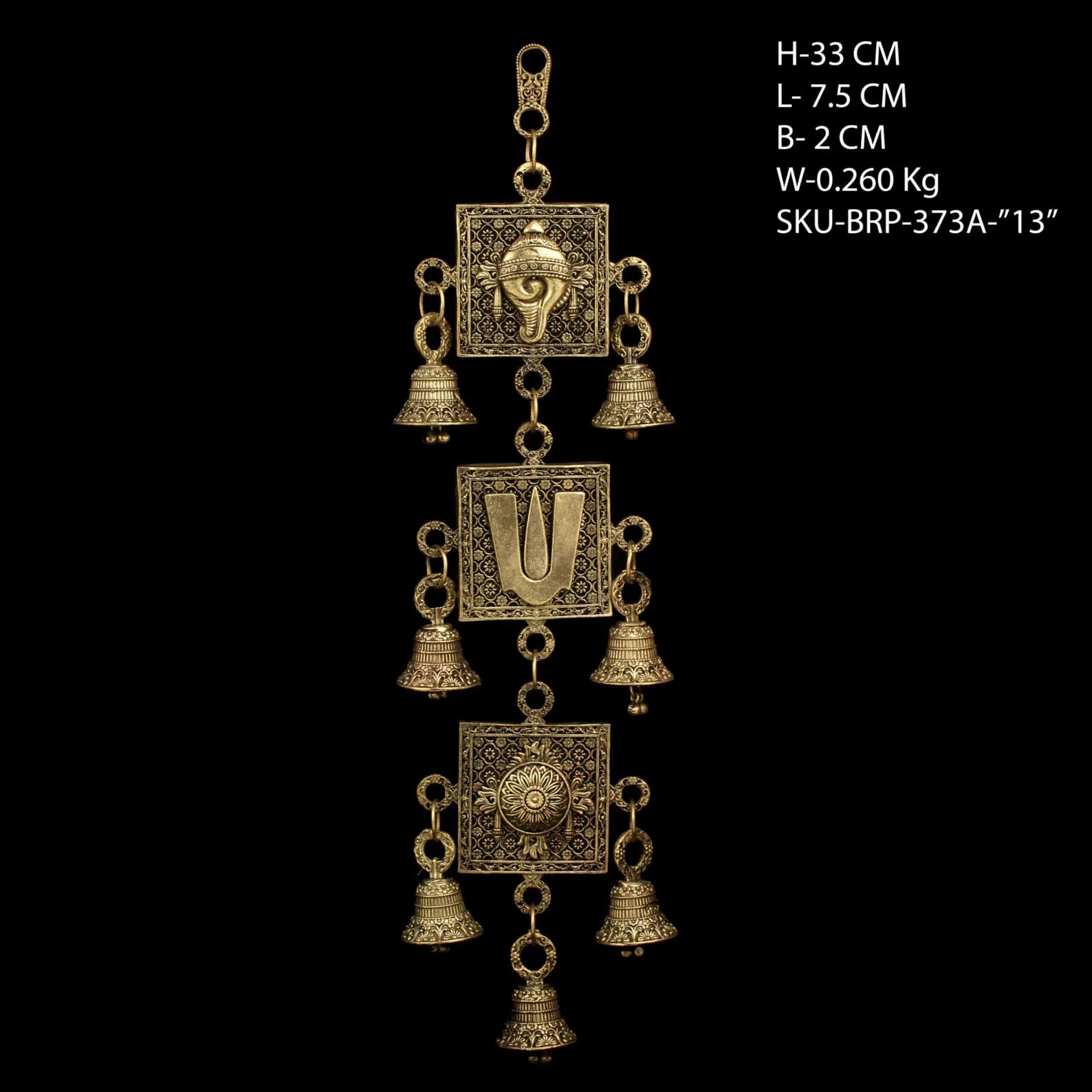 Premium Brass Shanku Chakra Namam Wall Hanging