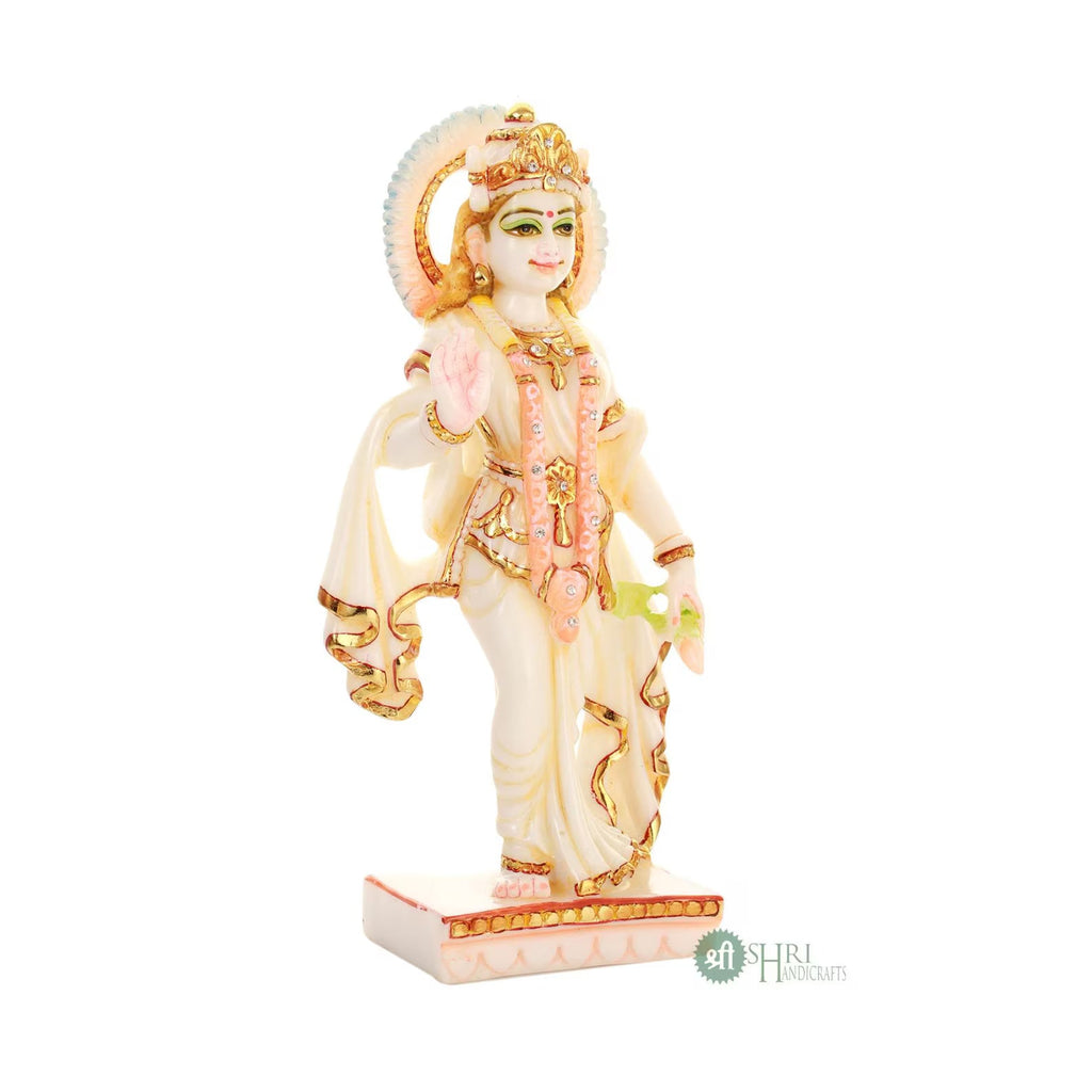 12 Inch Radha Marble Dust Idol
