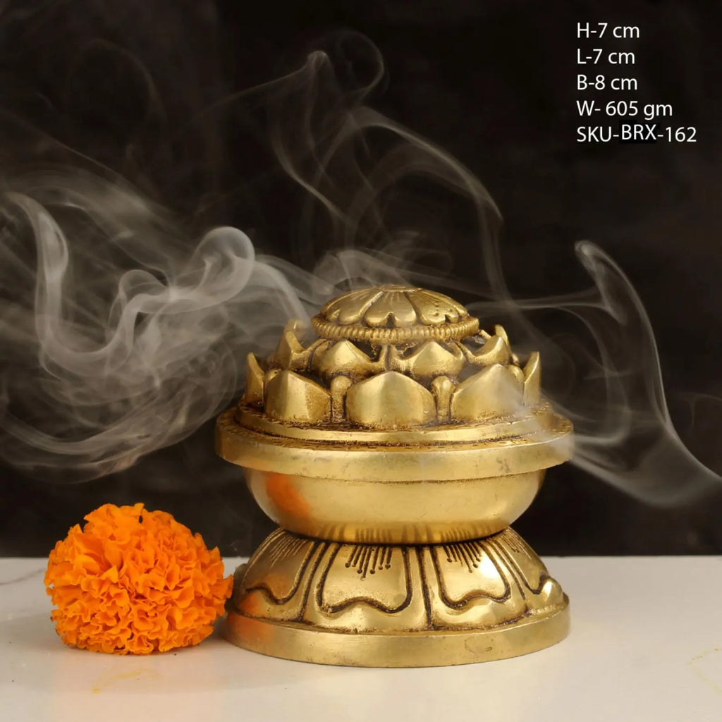 Brass Incense and Dhoop Burner for Pooja & Meditation