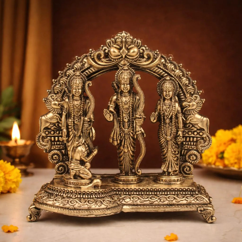 5 Inch Brass Ram Darbar Idol (290 g)