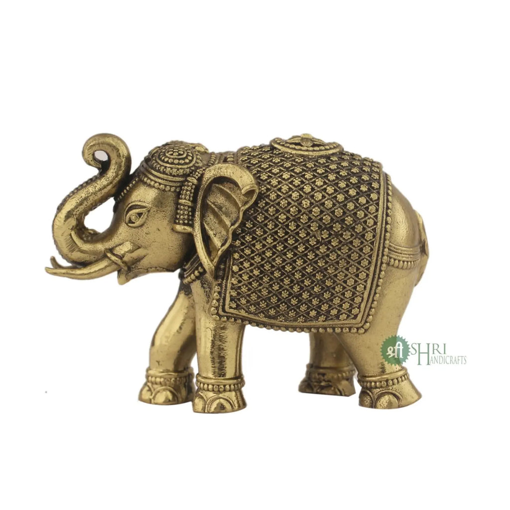 2 Inch Brass Elephant Figurine