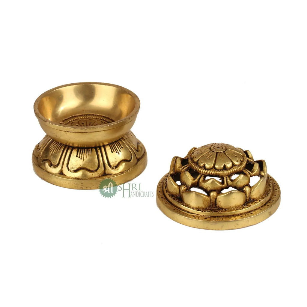 Brass Incense and Dhoop Burner for Pooja & Meditation