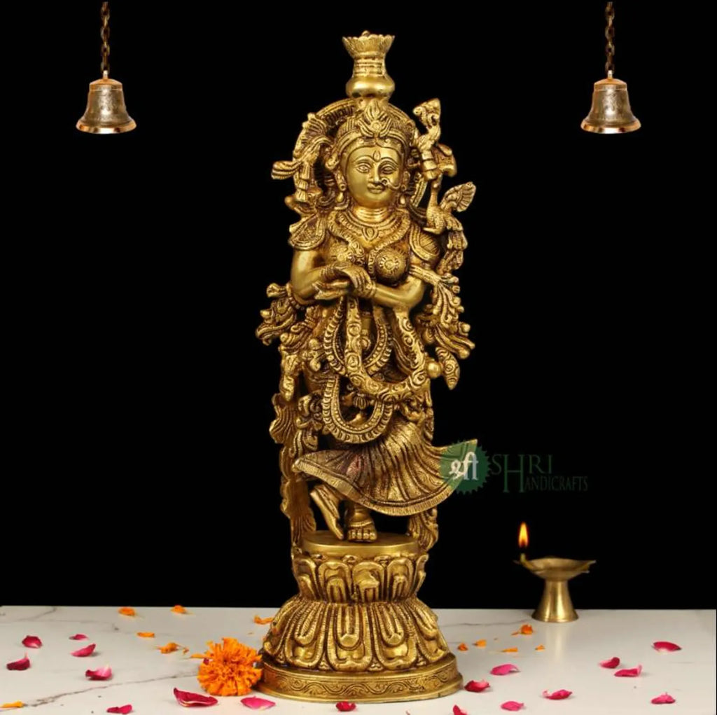 20 Inch Brass Radha Idol