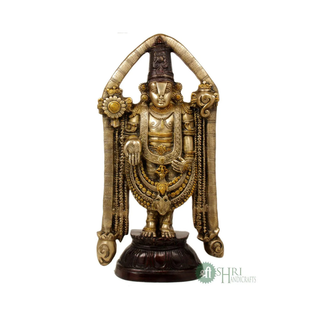 23 Inch Brass Tirupati Balaji Idol