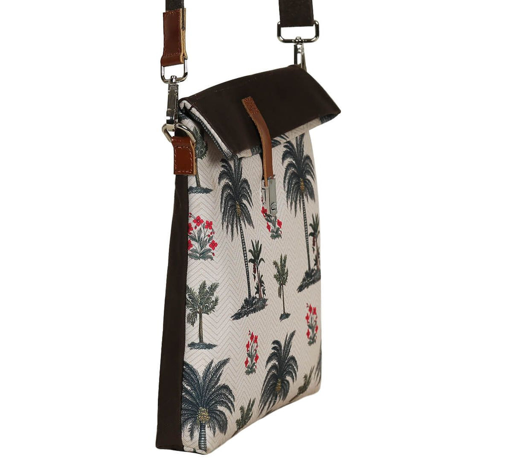 Chevron Palms Sling Bag