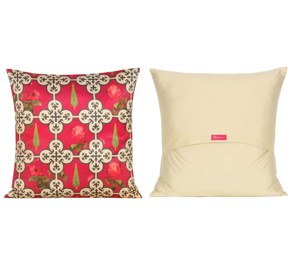 Clover Knotty Satin Blend Cushion Cover Set of 5