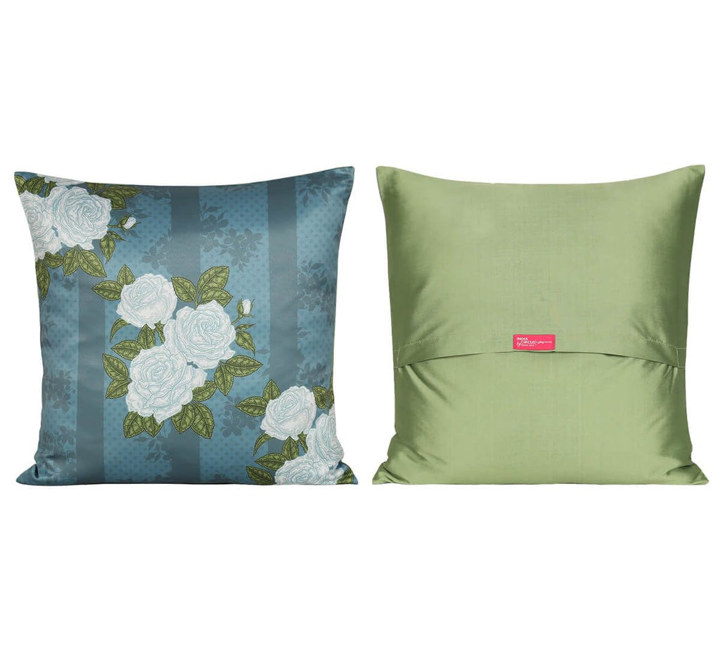 Ethnic Circles Satin Blend Satin Blend Cushion Cover Set of 5