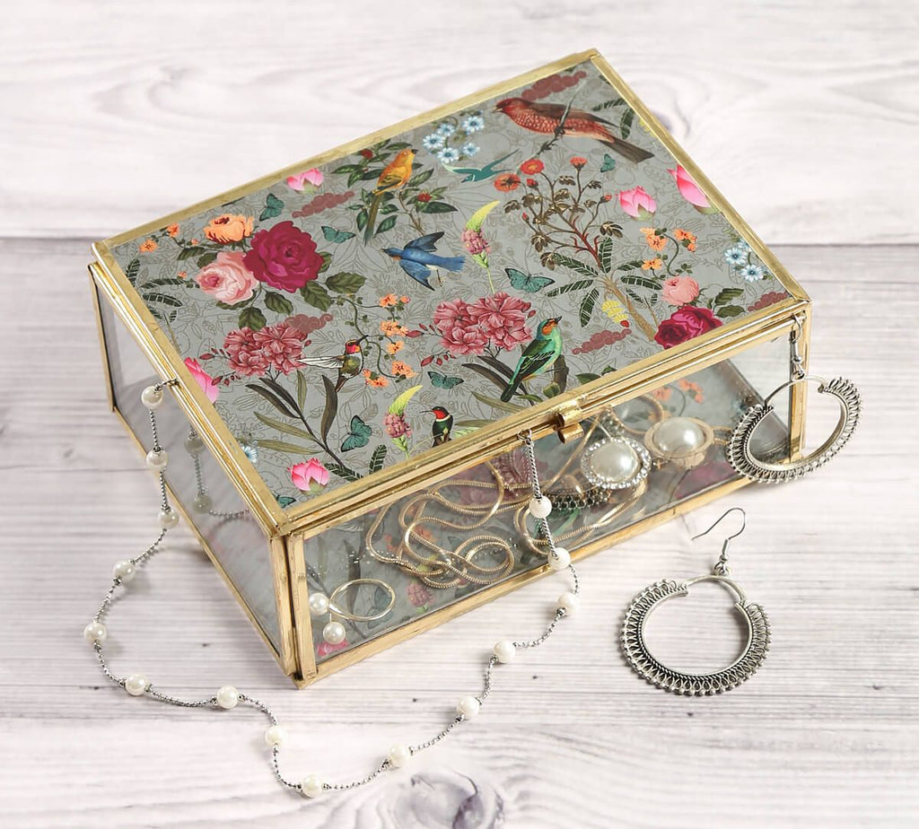 Grey Bird Land Storage Box