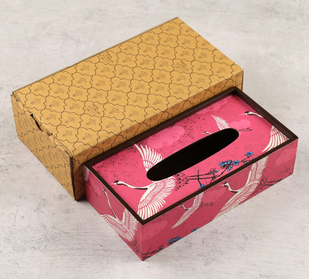Legend of the Cranes Tissue Box Holder
