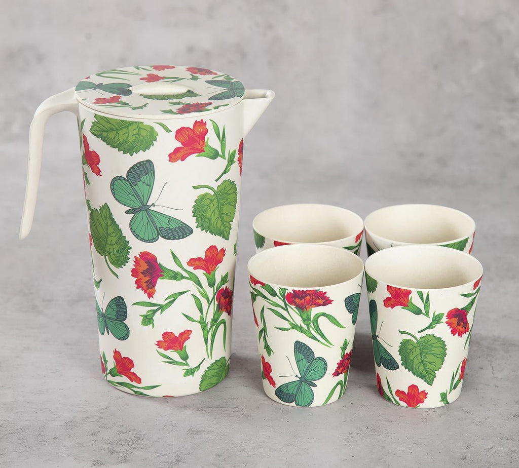 Fluttering Extravagance Bamboo Jug Set