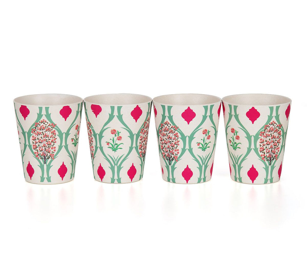 Lattice Blooms Bamboo Jug Set