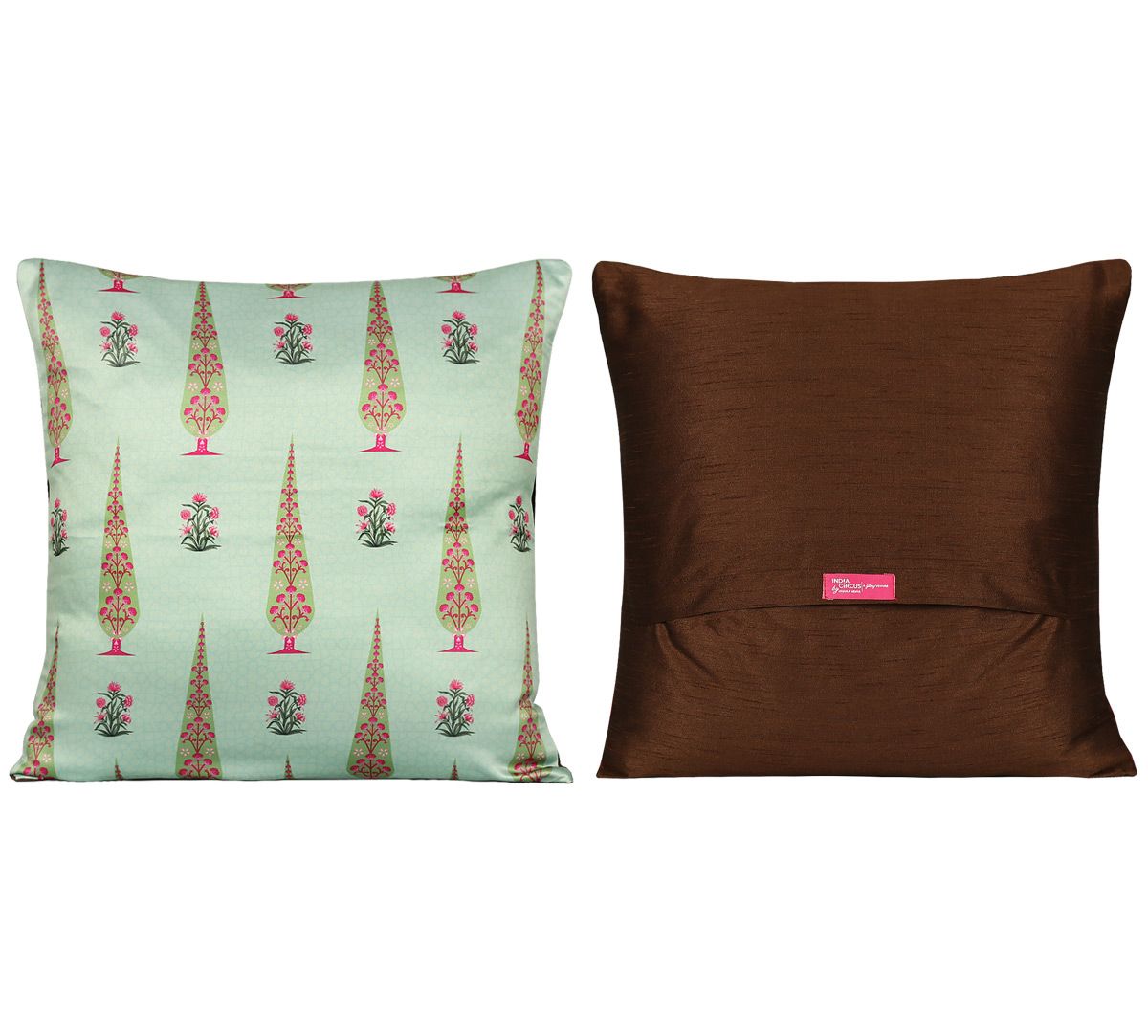 Peacock & Conifer Cushion Cover Set of 5