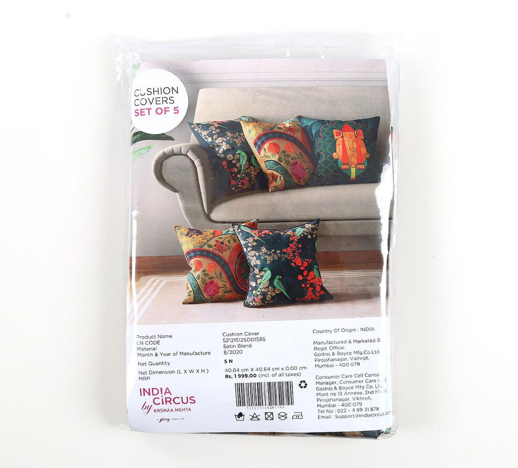 Temple Town Cushion Cover Set of 5