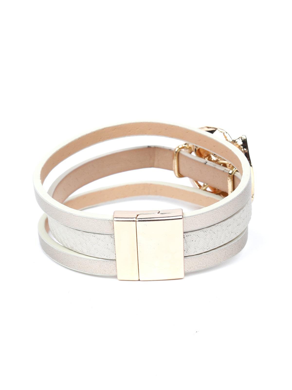 Women's Ivory Colour Statement Bracele